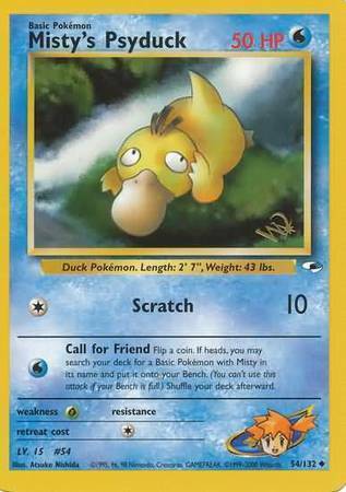 Misty's Psyduck Card Front