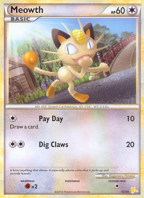 Meowth Card Front