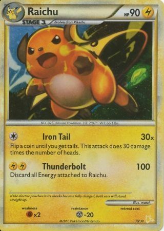 Raichu Card Front