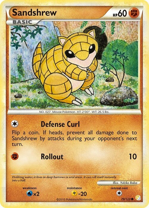 Sandshrew Card Front