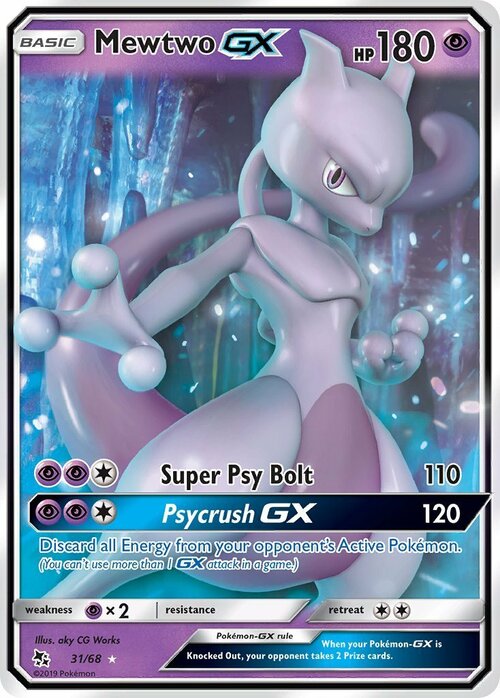 Mewtwo GX Card Front