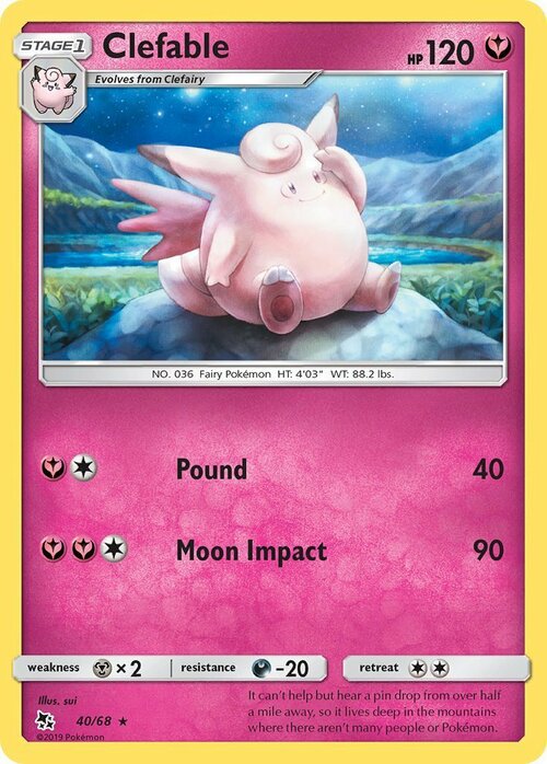 Clefable Card Front