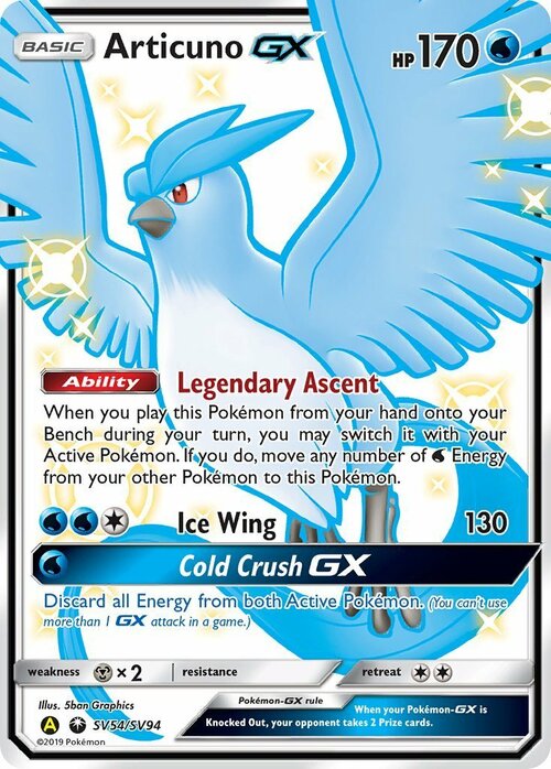 Articuno GX Card Front