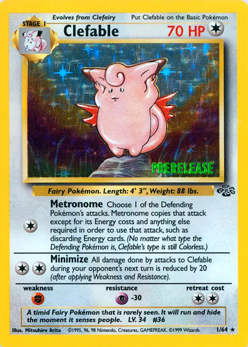 Clefable Card Front