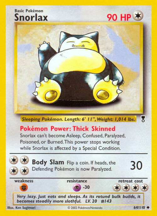 Snorlax Card Front