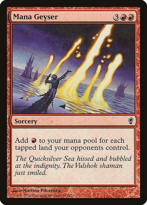 Mana Geyser Card Front