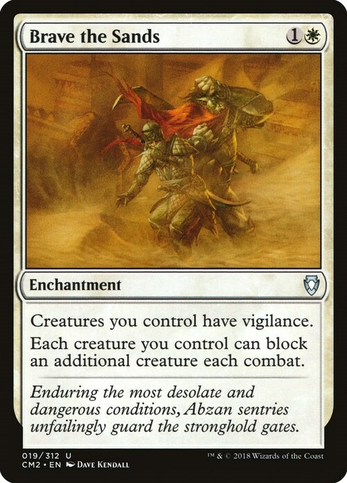 Brave the Sands Card Front