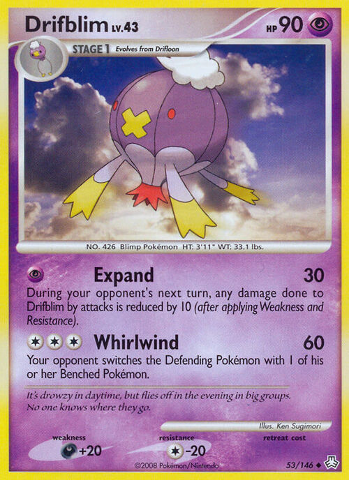 Drifblim Lv.43 Card Front