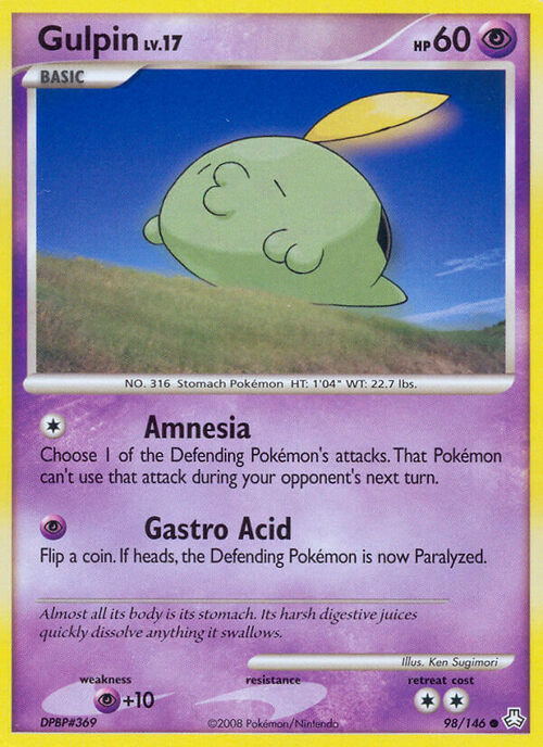 Gulpin Lv.17 Card Front