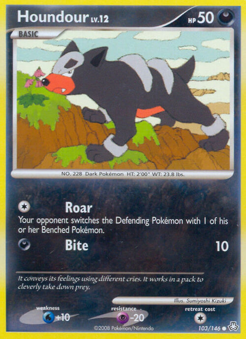 Houndour Lv.12 Card Front