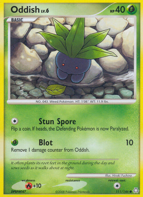 Oddish Lv.6 Card Front