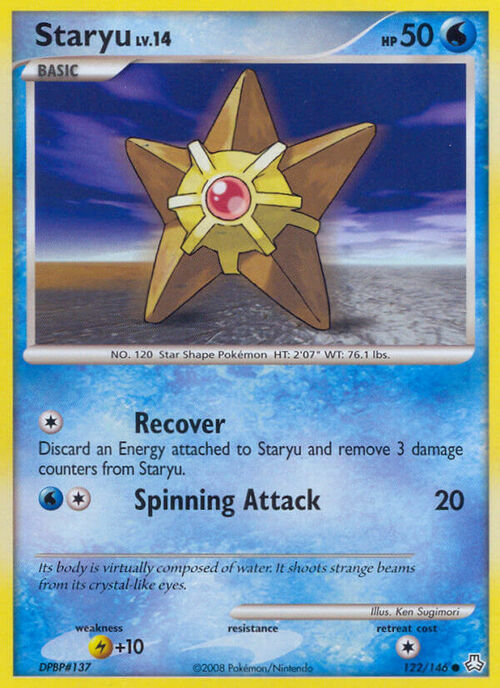 Staryu Lv.14 Card Front