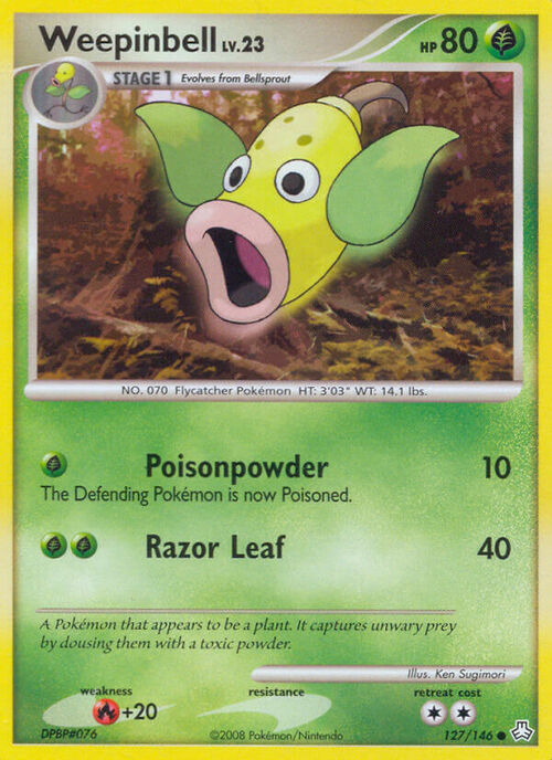 Weepinbell Lv.23 Card Front