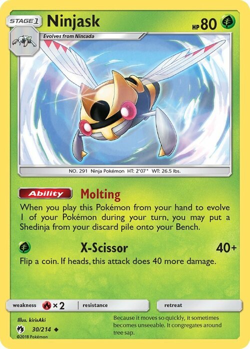 Ninjask Card Front