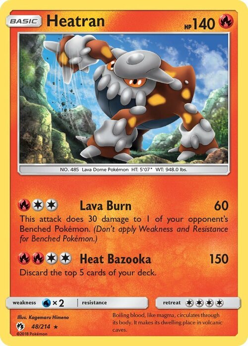 Heatran Card Front