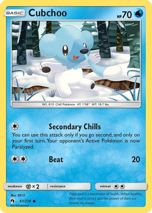 Cubchoo Card Front