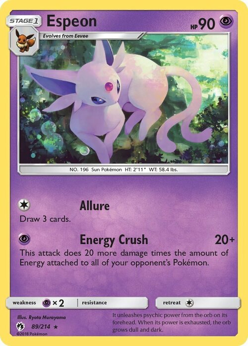 Espeon Card Front