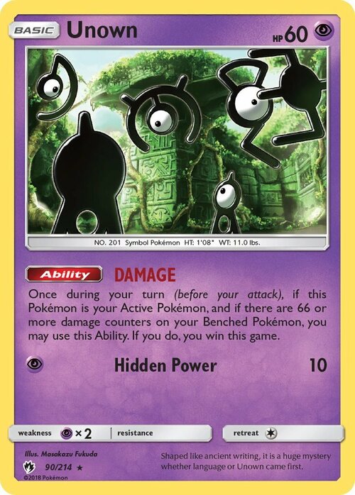 Unown Card Front