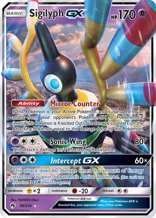 Sigilyph GX Card Front