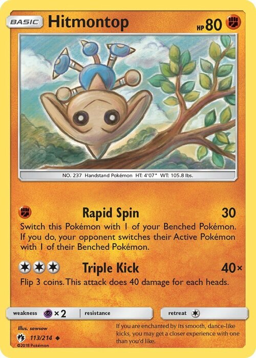 Hitmontop Card Front