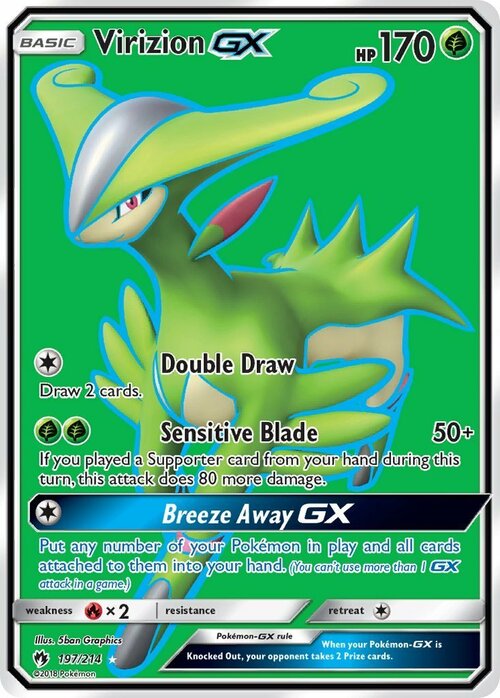 Virizion GX Card Front