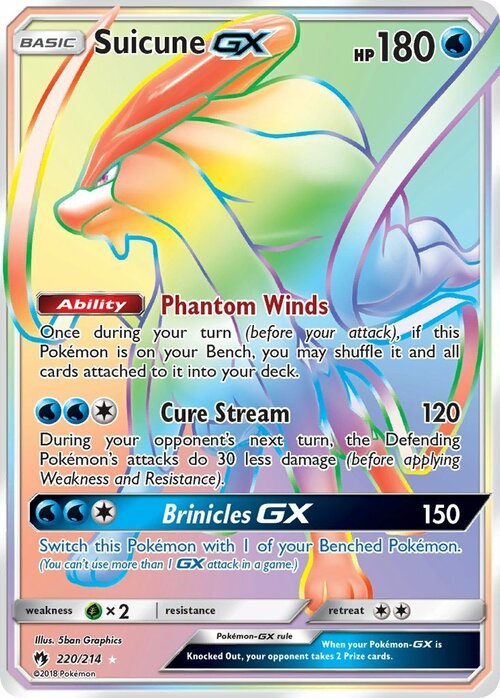 Suicune GX Card Front