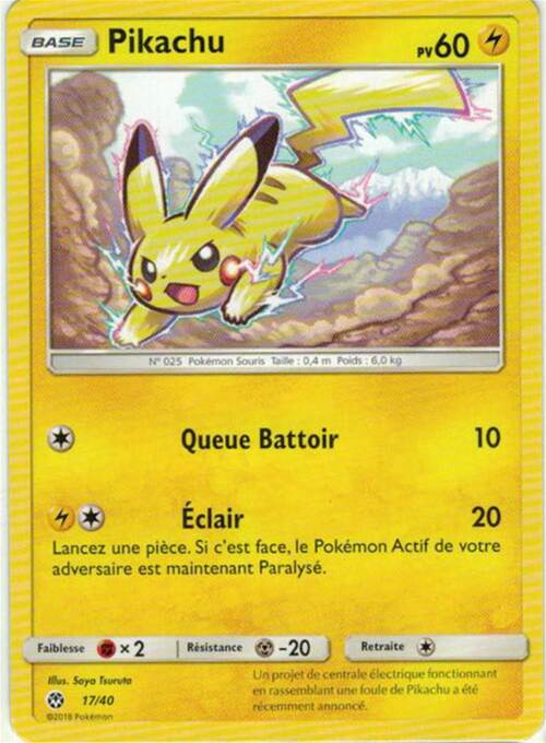 Pikachu Card Front