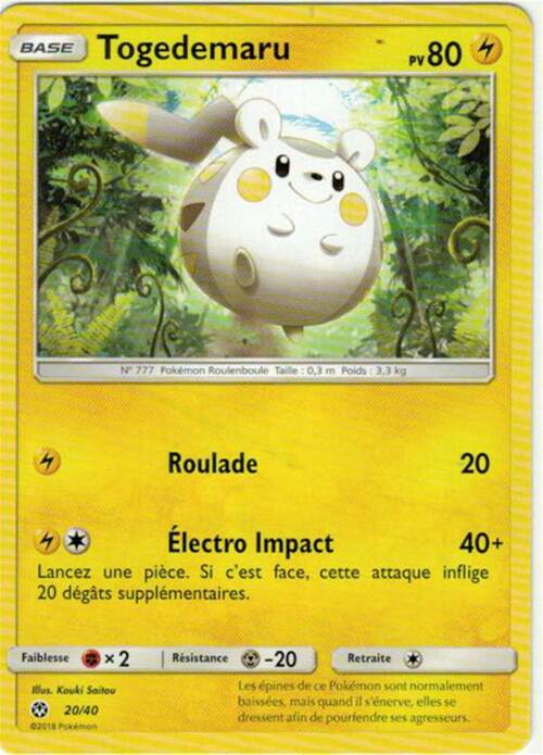 Togedemaru Card Front