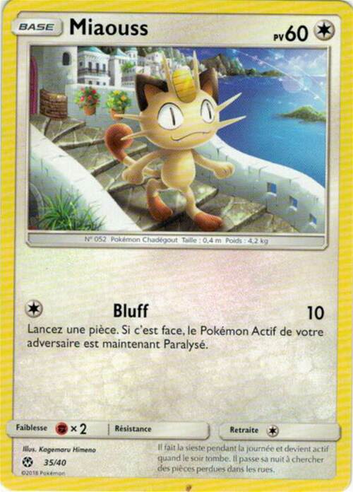 Meowth Card Front