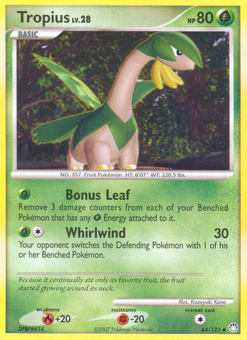 Tropius Card Front