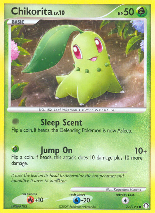 Chikorita Card Front