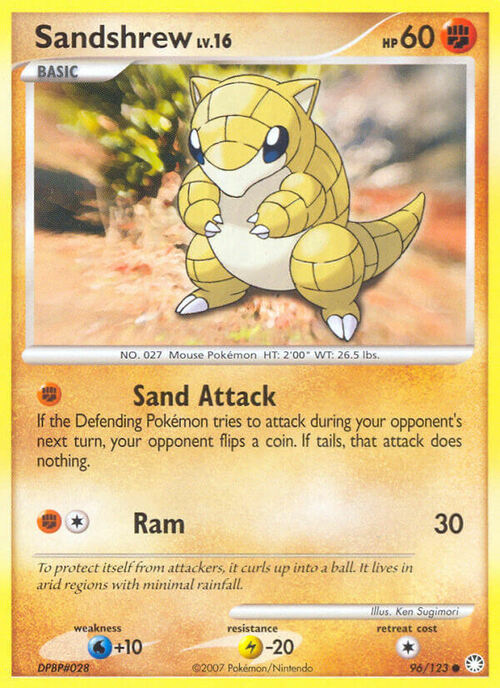 Sandshrew Card Front