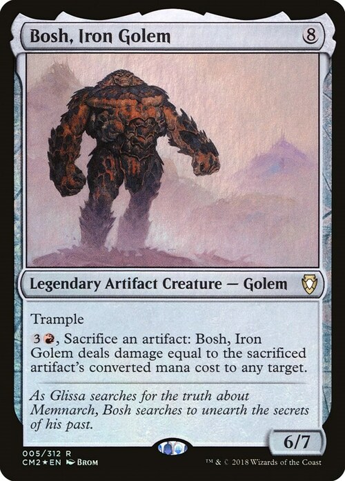 Bosh, Iron Golem Card Front