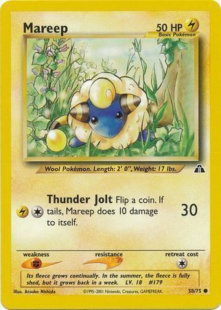 Mareep Card Front