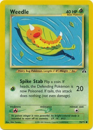 Weedle Card Front