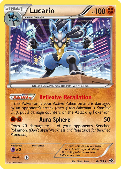 Lucario Card Front