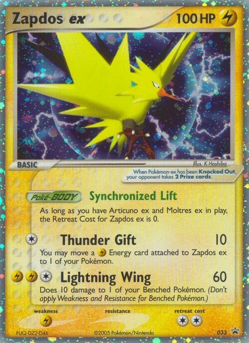 Zapdos ex Card Front