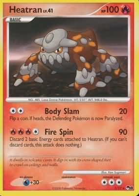 Heatran Card Front