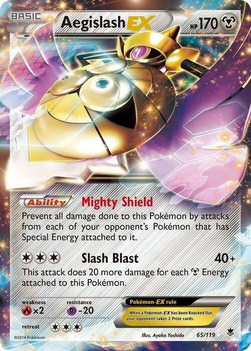 Aegislash EX Card Front