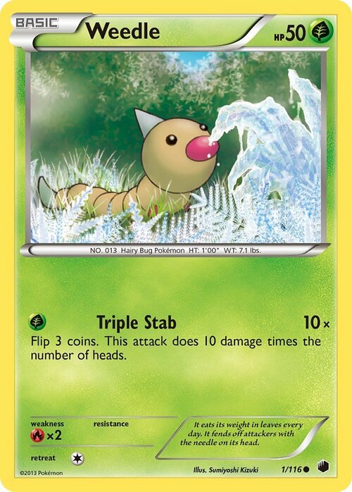 Weedle Card Front