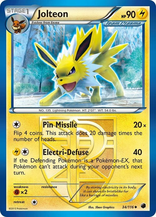 Jolteon Card Front