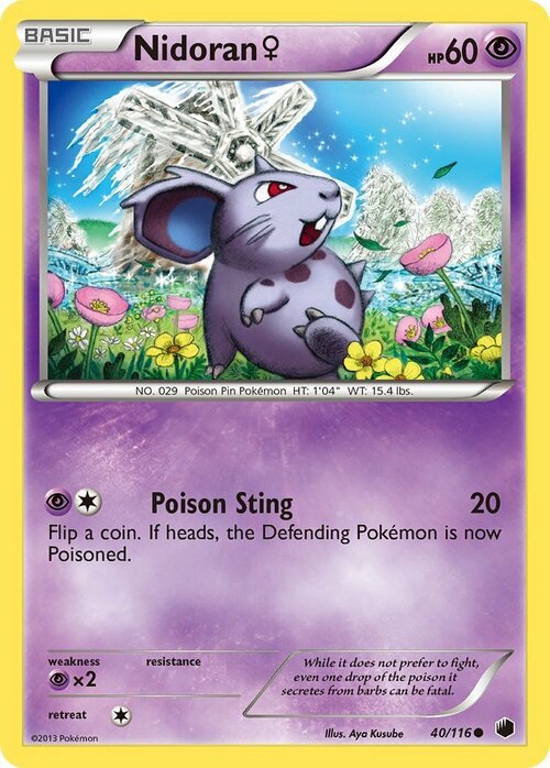 Nidoran F Card Front