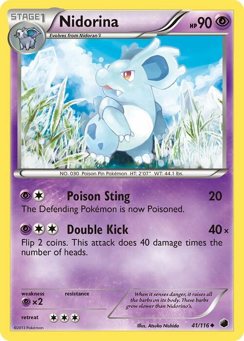 Nidorina Card Front