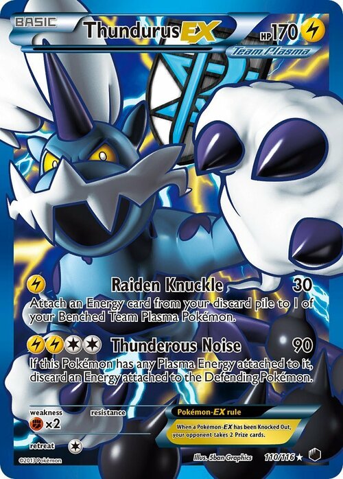 Thundurus EX Card Front