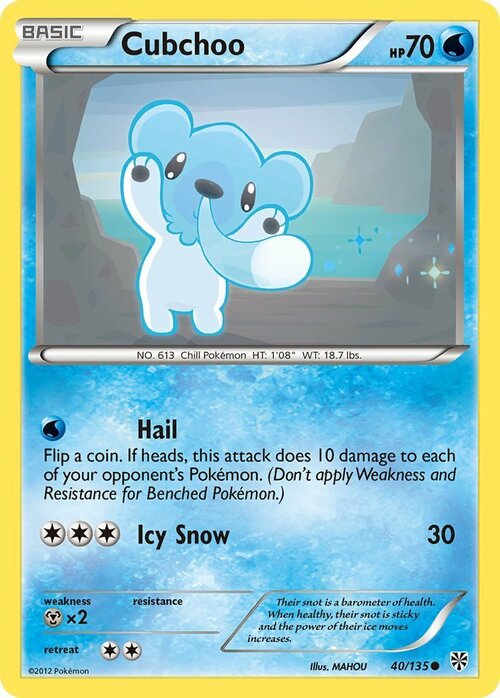 Cubchoo Card Front