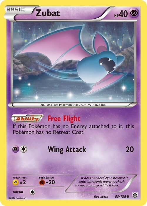 Zubat Card Front