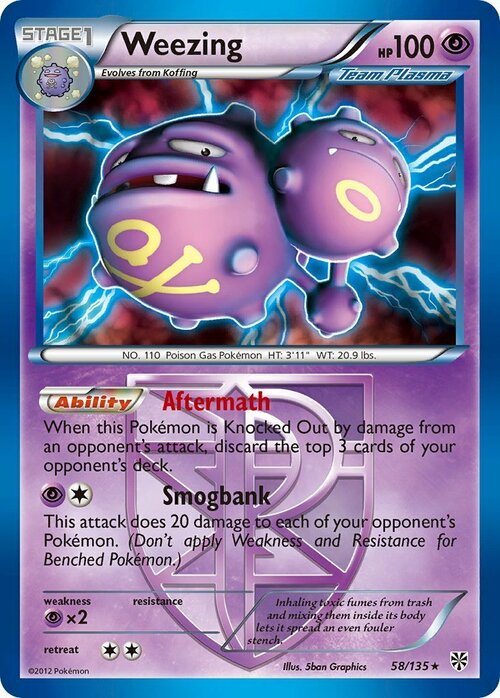 Weezing Card Front