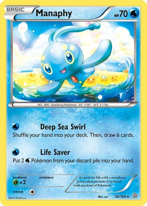 Manaphy Card Front