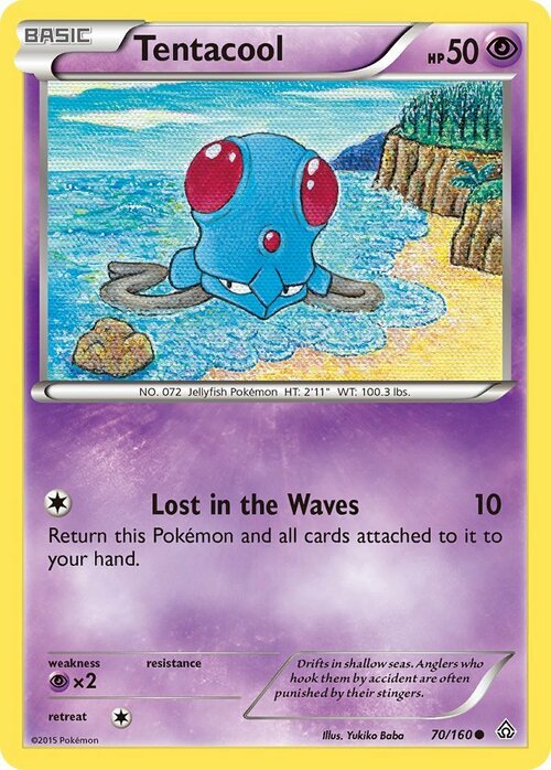 Tentacool Card Front