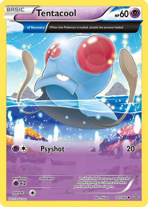 Tentacool Card Front